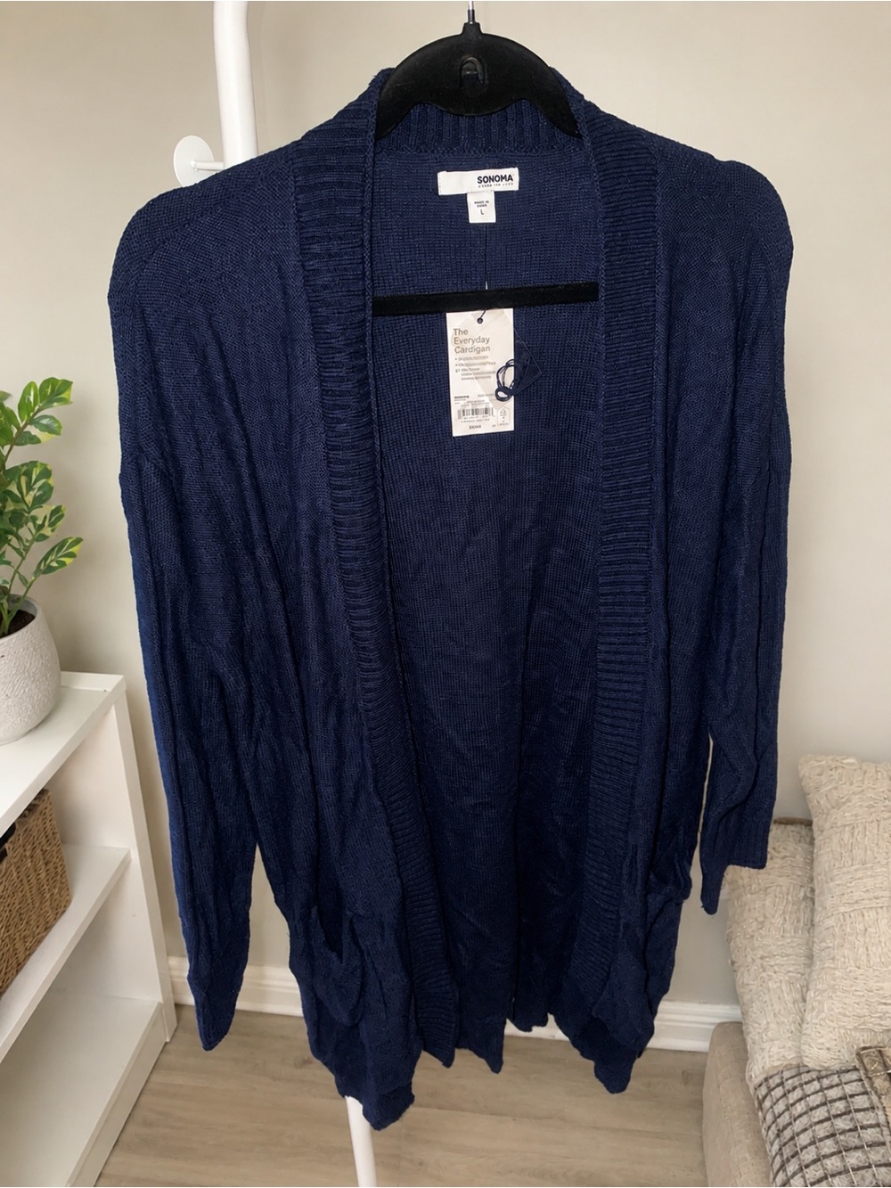 NWT Sonoma Navy Cardigan